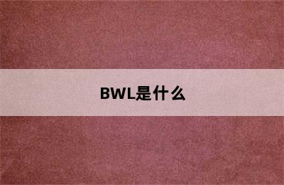 BWL是什么