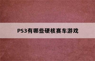 PS3有哪些硬核赛车游戏