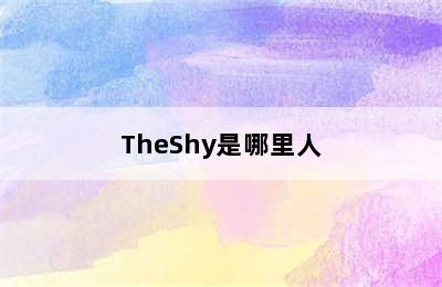 TheShy是哪里人