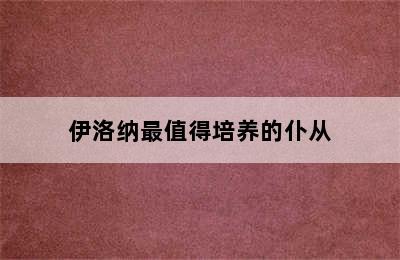 伊洛纳最值得培养的仆从