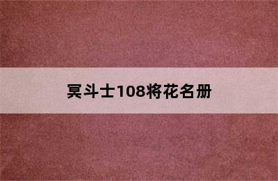 冥斗士108将花名册