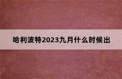 哈利波特2023九月什么时候出