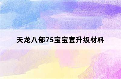 天龙八部75宝宝套升级材料