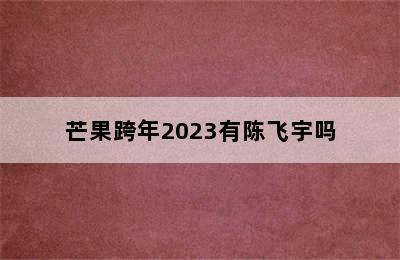 芒果跨年2023有陈飞宇吗