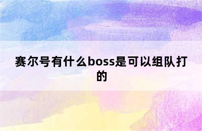 赛尔号有什么boss是可以组队打的